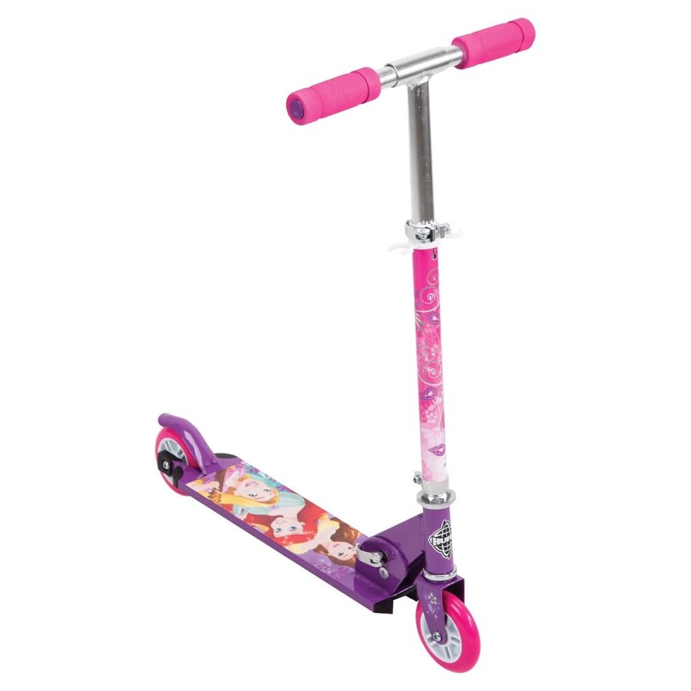 Huffy Disney Princess Girls Inline Folding Kick Scooter Pink NIB - Picture 3 of 4